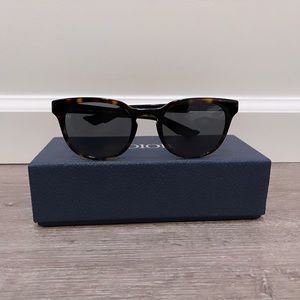 Dior Grey Round Sunglasses